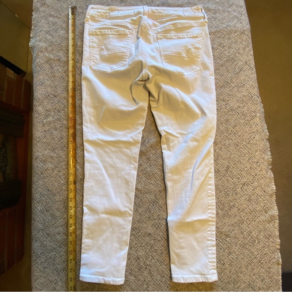 American Eagle Jegging Jeans White Denim size 10 30 - Picture 11 of 12